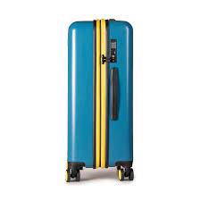 National Geographic Harde Koffer / Trolley / Reiskoffer - 67 cm (Medium) - Globe - Blauw