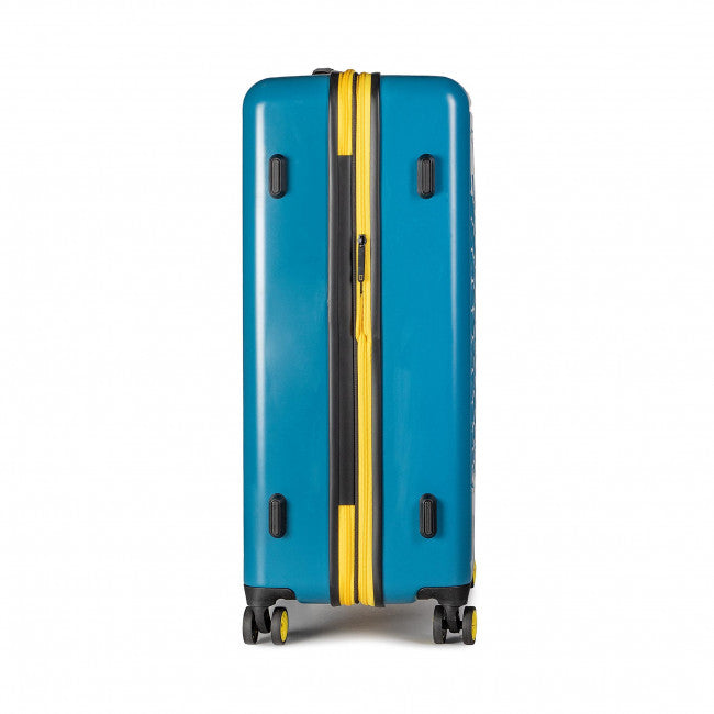 National Geographic Harde Koffer / Trolley / Reiskoffer - 78 cm (Extra Large) - Globe - Blauw