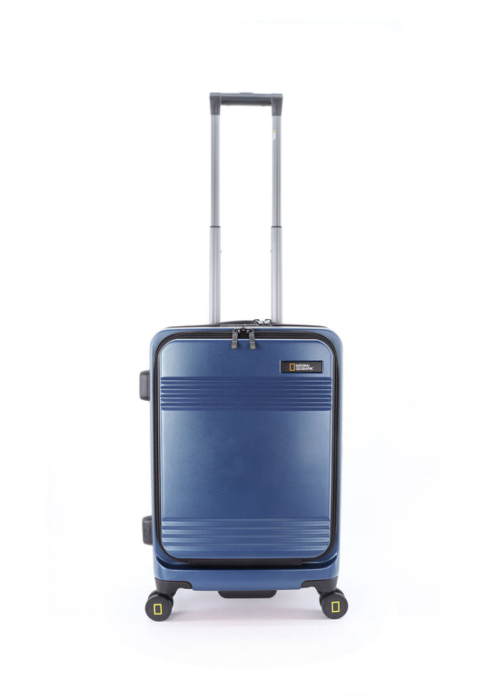 National Geographic Uitbreidbare Handbagage Harde Koffer / Trolley / Reiskoffer -  56.5x8.5x23 cm - Lodge - Blauw