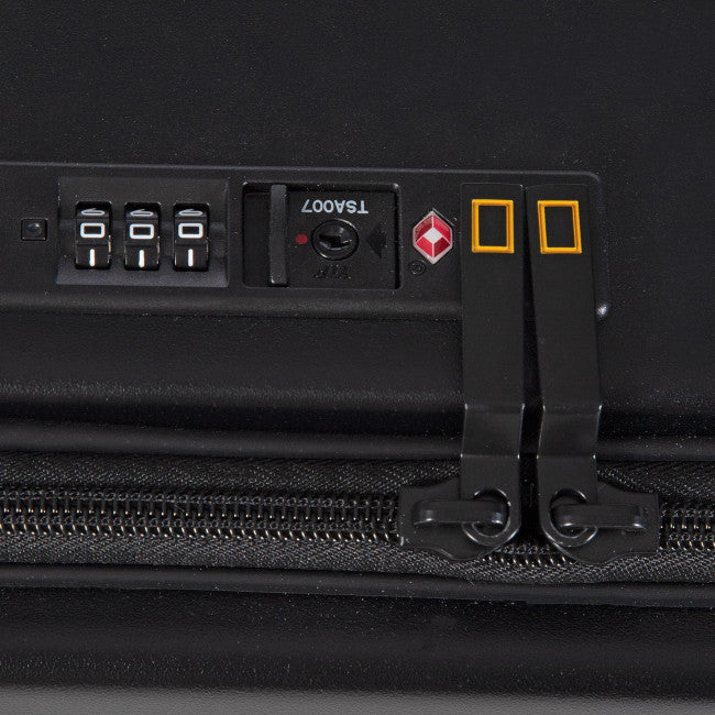 National Geographic Uitbreidbare Harde Koffer / Trolley / Reiskoffer - 67.8 cm (Medium) - Lodge - Zwart