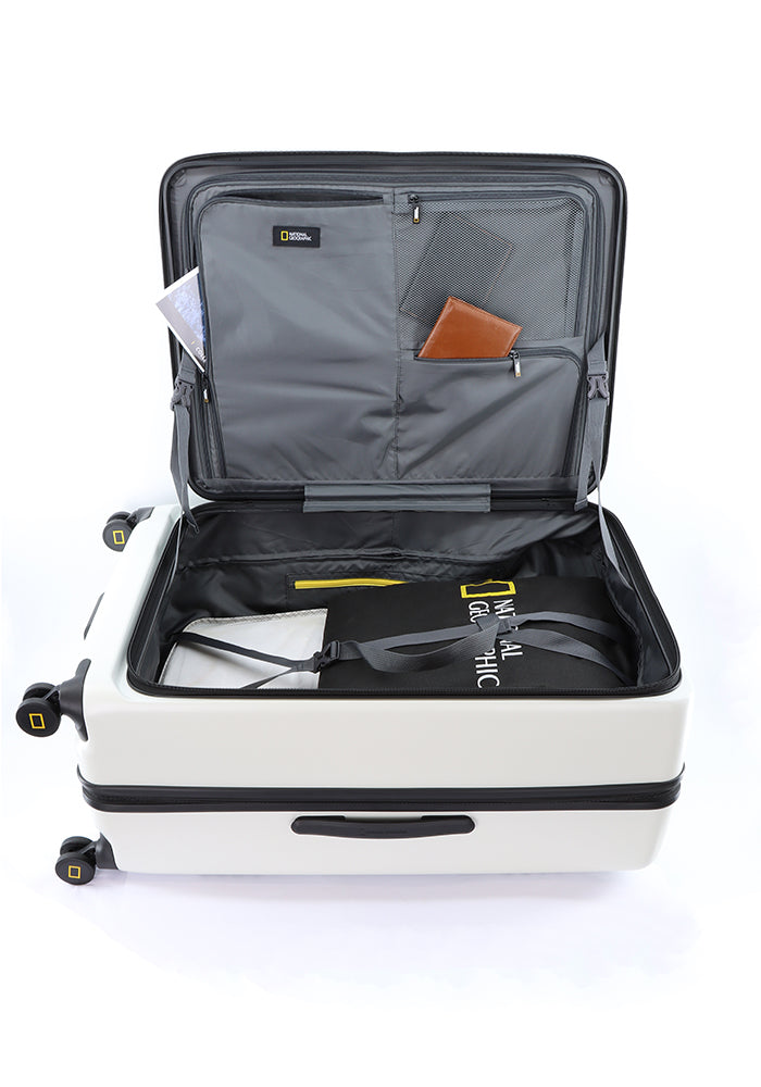 National Geographic Lodge L - Binnenkant Wit hard reiskoffer | luggage4u.be