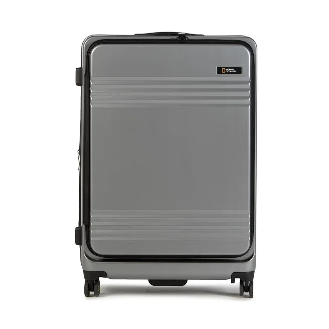 National Geographic Uitbreidbare Harde Koffer / Trolley / Reiskoffer - 79 cm (Extra-Large) - Lodge - Zilver