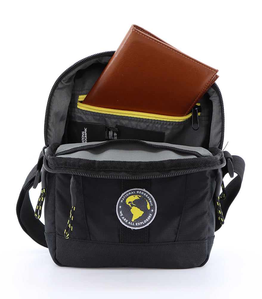 National Geographic N-Explorer - Binnenkant Zwart schoudertas | luggage4u.be
