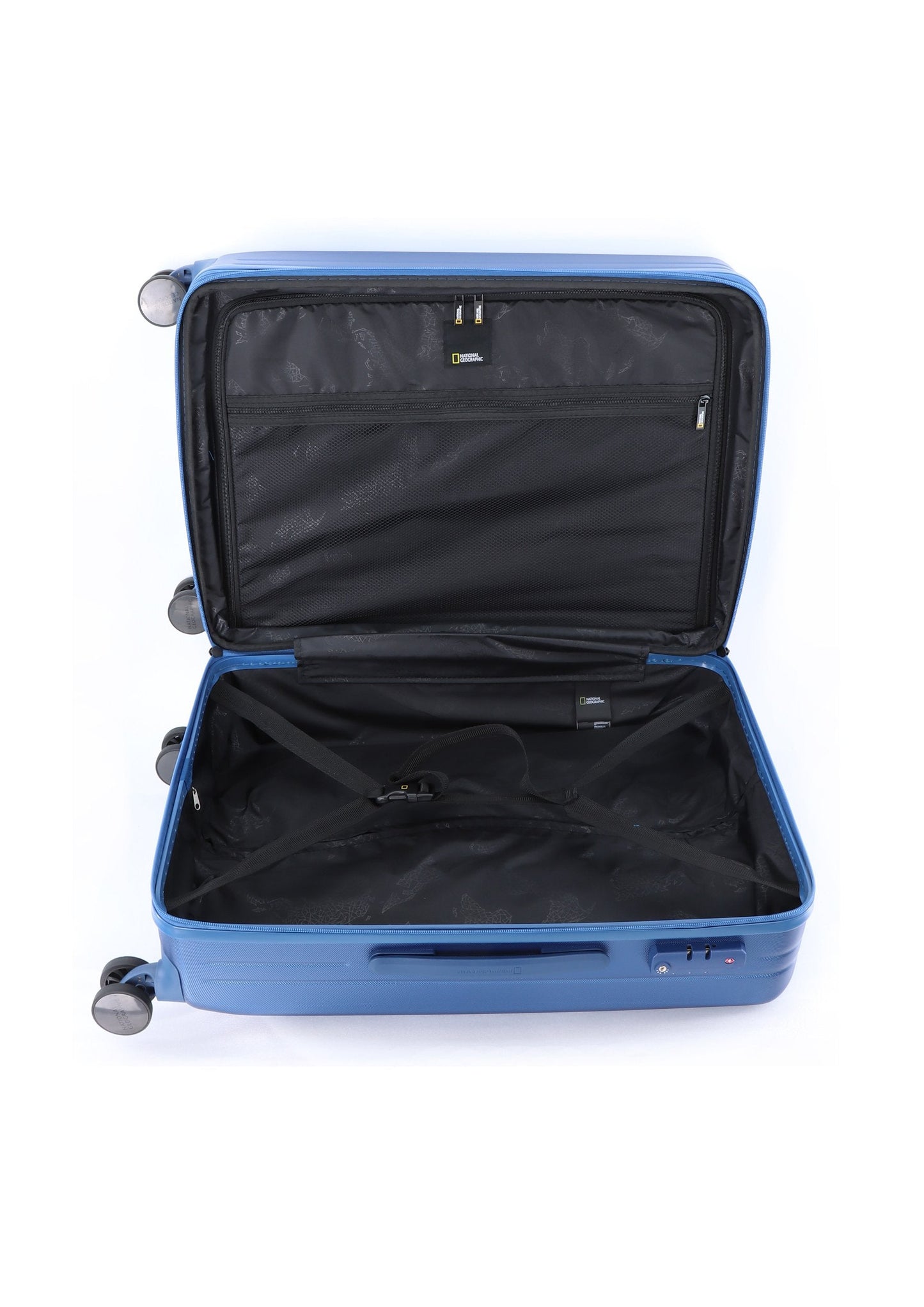 National Geographic Pulse M - Binnenkant Blauw harde reiskoffer | luggage4u.be