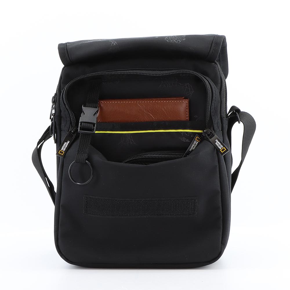 National Geographic Mutation - Compartement Voorkant Zwart schoudertas | luggage4u.be