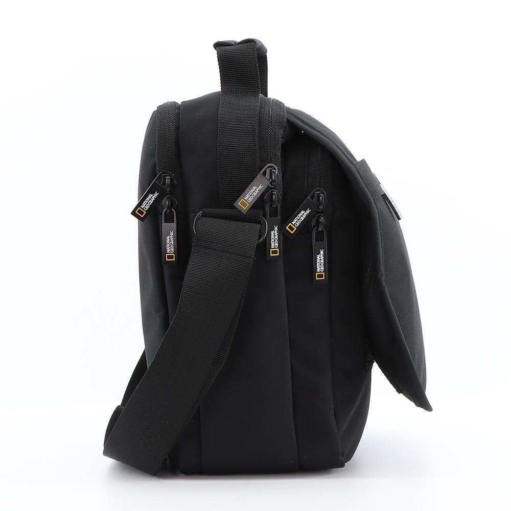 National Geographic Mutation - Zijkant Zwart schoudertas | luggage4u.be