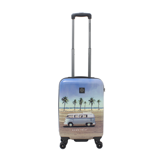 Volkswagen Harde Handbagage Koffer / Trolley / Reiskoffer - 55x35x20cm - Road trip Print