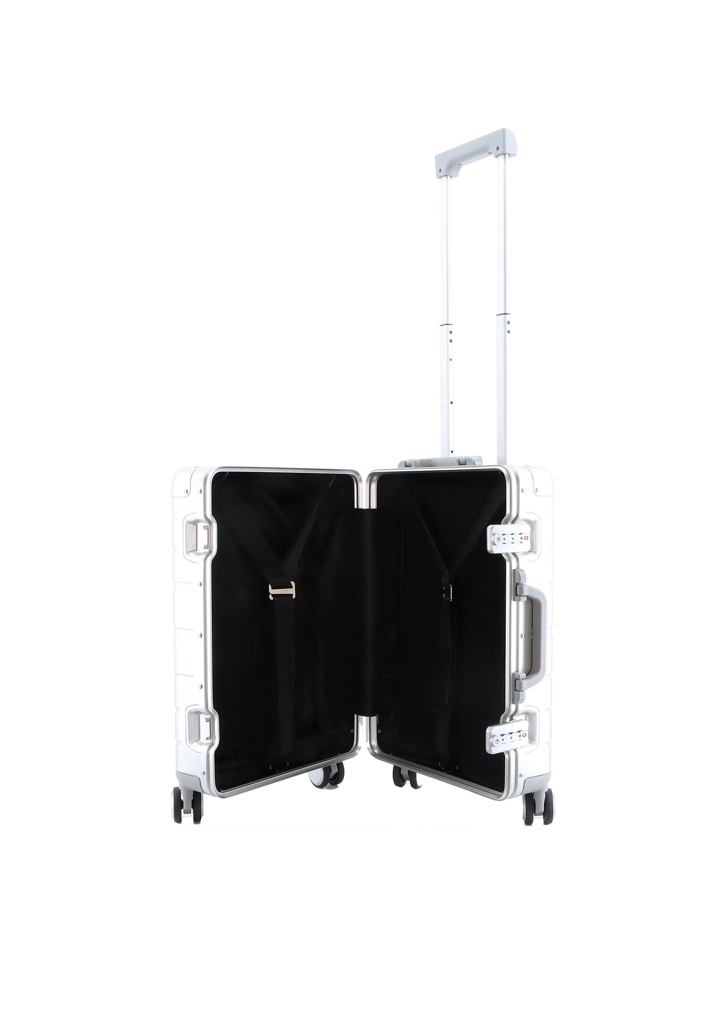 York Aluminium - Binnenkant Zilver hard reiskoffer | luggage4u.be