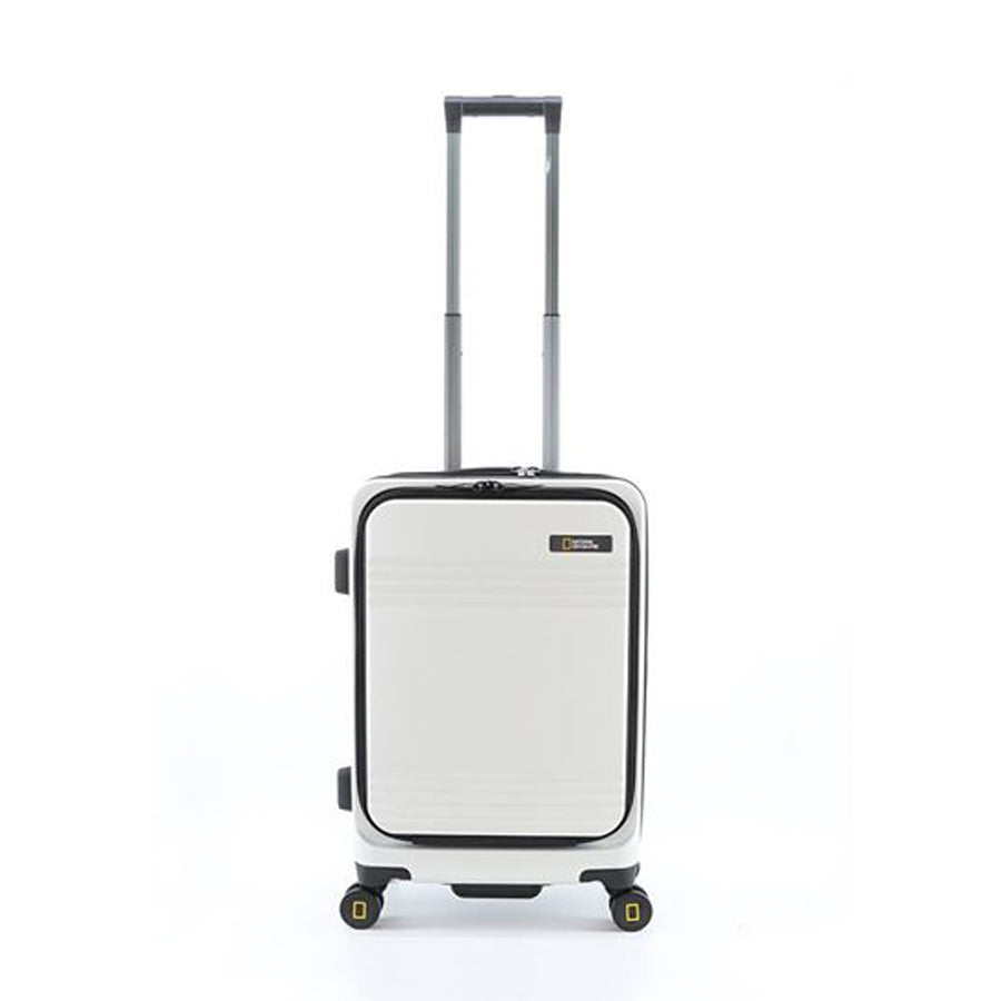 National Geographic Lodge S - Voorkant Wit hard reiskoffer | luggage4u.be