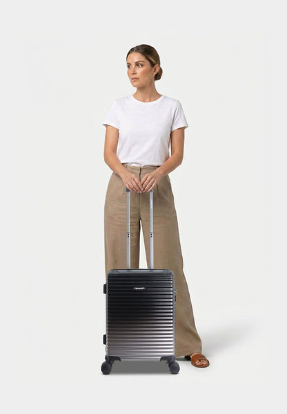 Saxoline Blue – Elite | Handbagage / Harde Koffer / Trolley – Small (41L) – Zwart