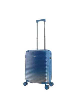 Mooie blauwe Saxoline Blue koffer blauw aflopend naar zilver