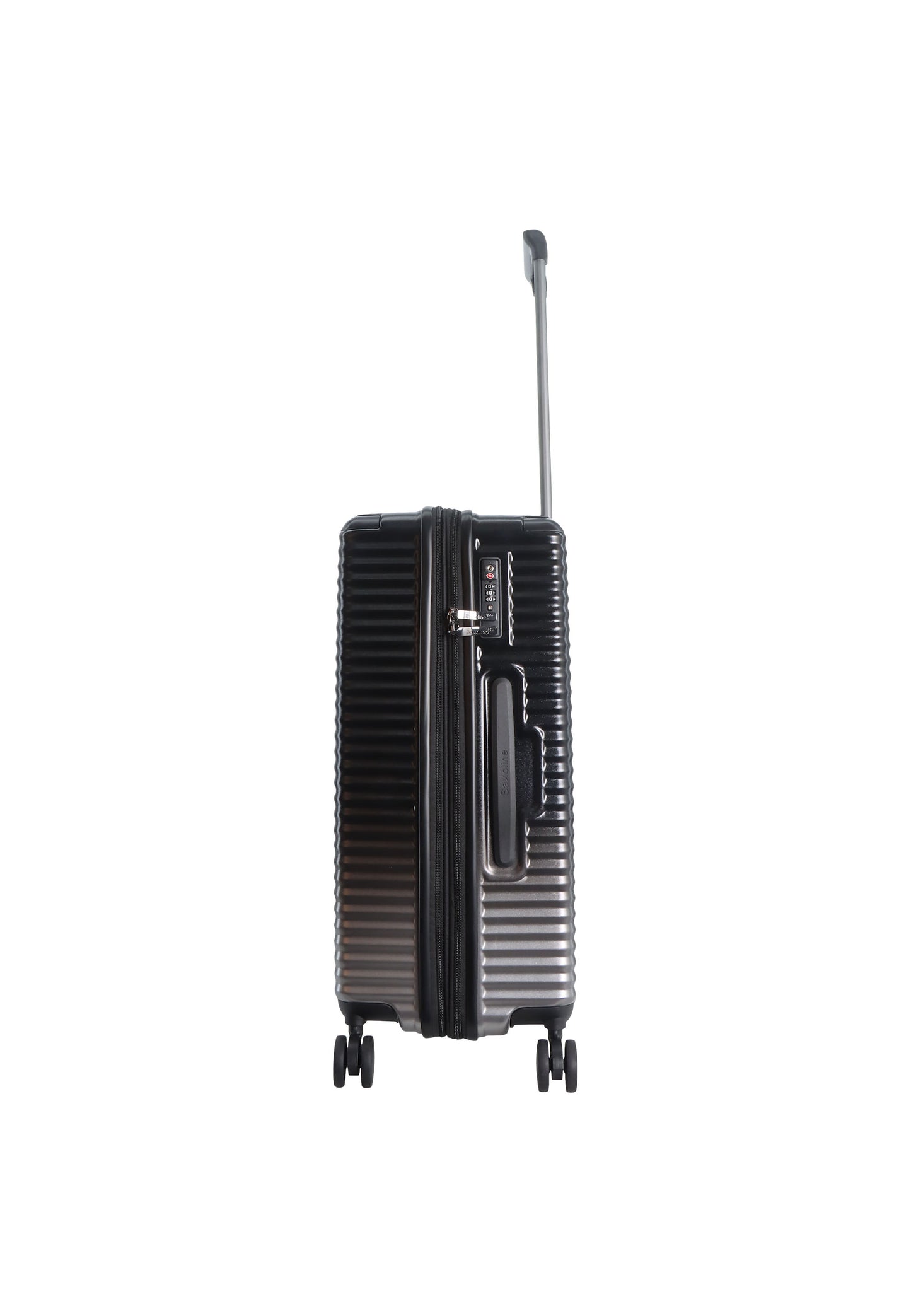 Valise rigide / Trolley / Valise de voyage Saxaoline Blue Elite - (Moyen) Noir