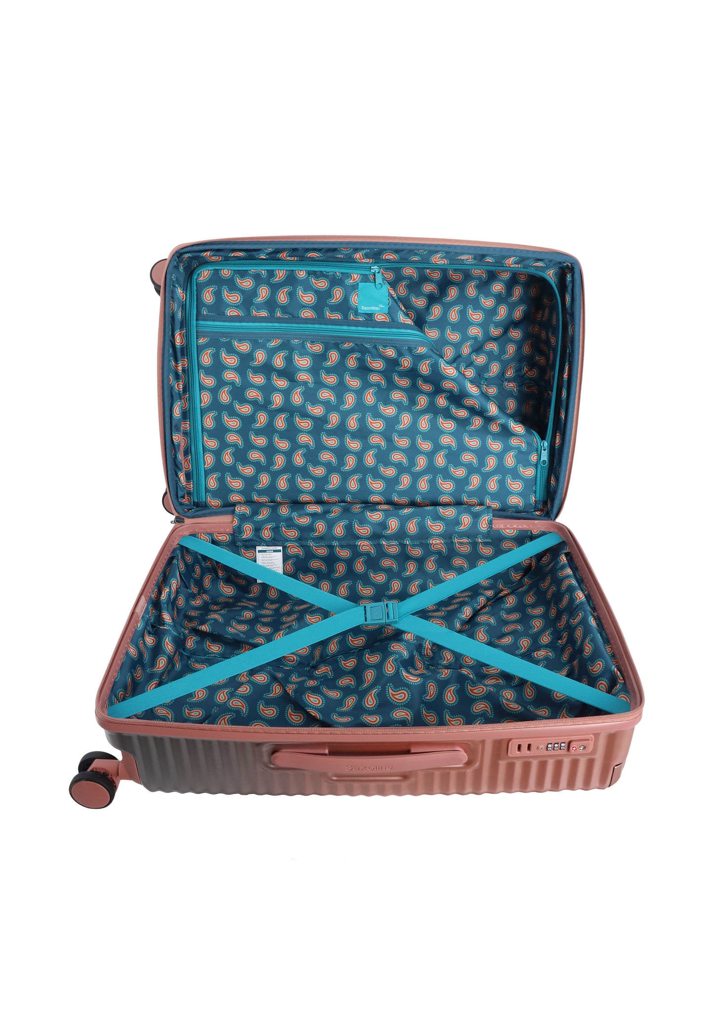 Valise rigide / Trolley / Valise de voyage Saxaoline Blue Elite - (Moyen) Rose