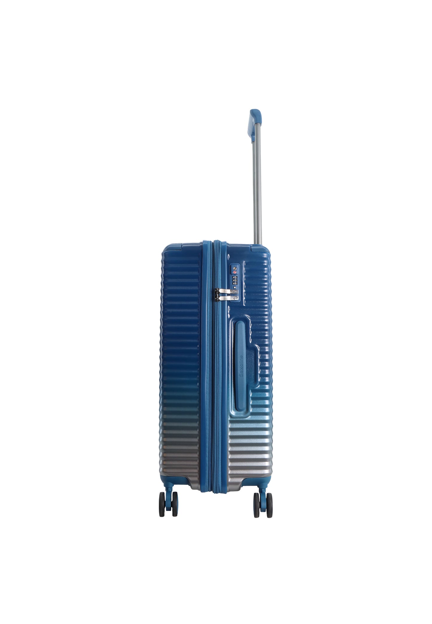 Bleu Saxaoline - Élite | Valise rigide / Trolley / Valise de voyage - (Moyen) Bleu