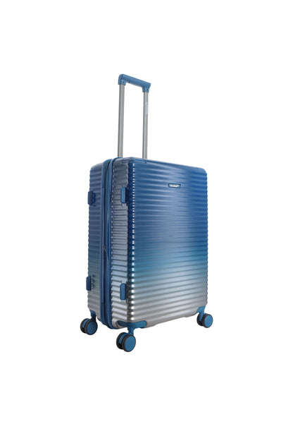 Bleu Saxaoline - Élite | Valise rigide / Trolley / Valise de voyage - (Moyen) Bleu