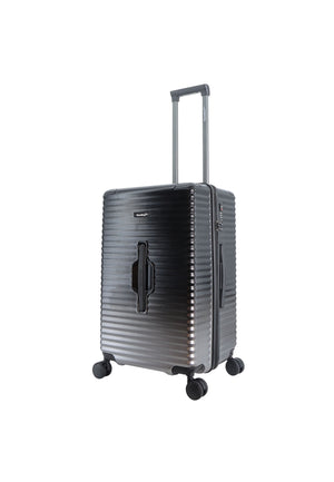 Saxoline Blue – Elite | Trunk Harde Koffer / Trolley / Reiskoffer – Medium – Zwart