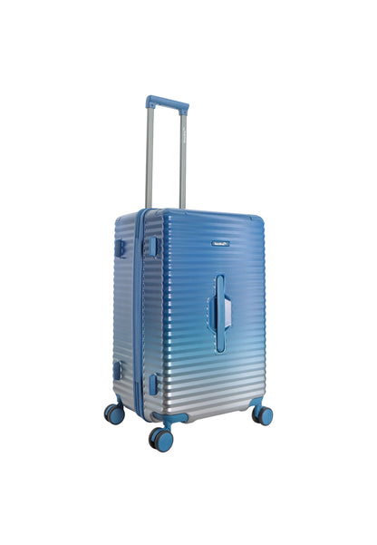 Saxaoline Blue Elite Trunk étui rigide / Chariot / Valise de voyage - (Moyen) Bleu