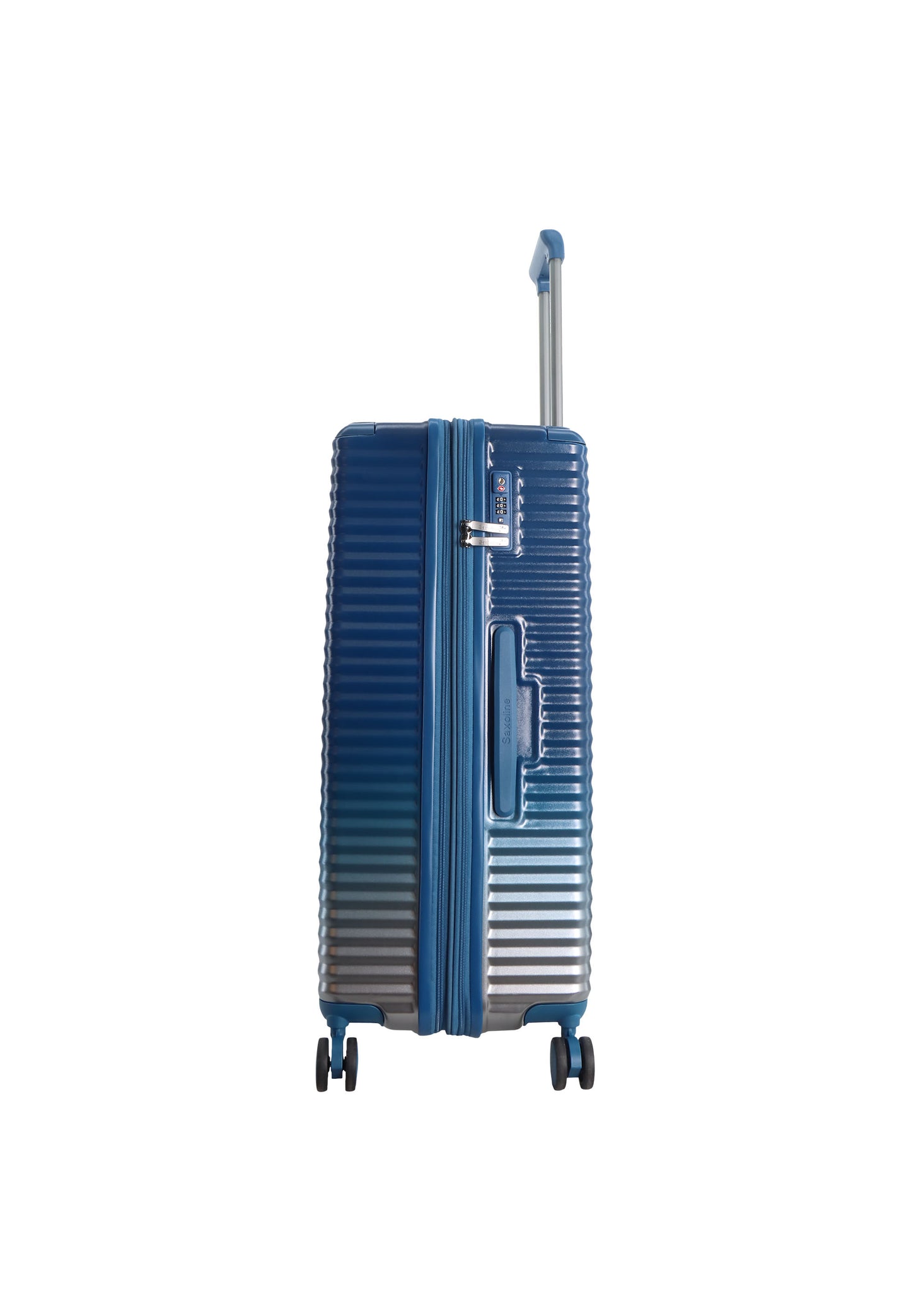 Bleu Saxoline - Élite | Valise rigide / Trolley / Valise de voyage - (Grande) Bleu