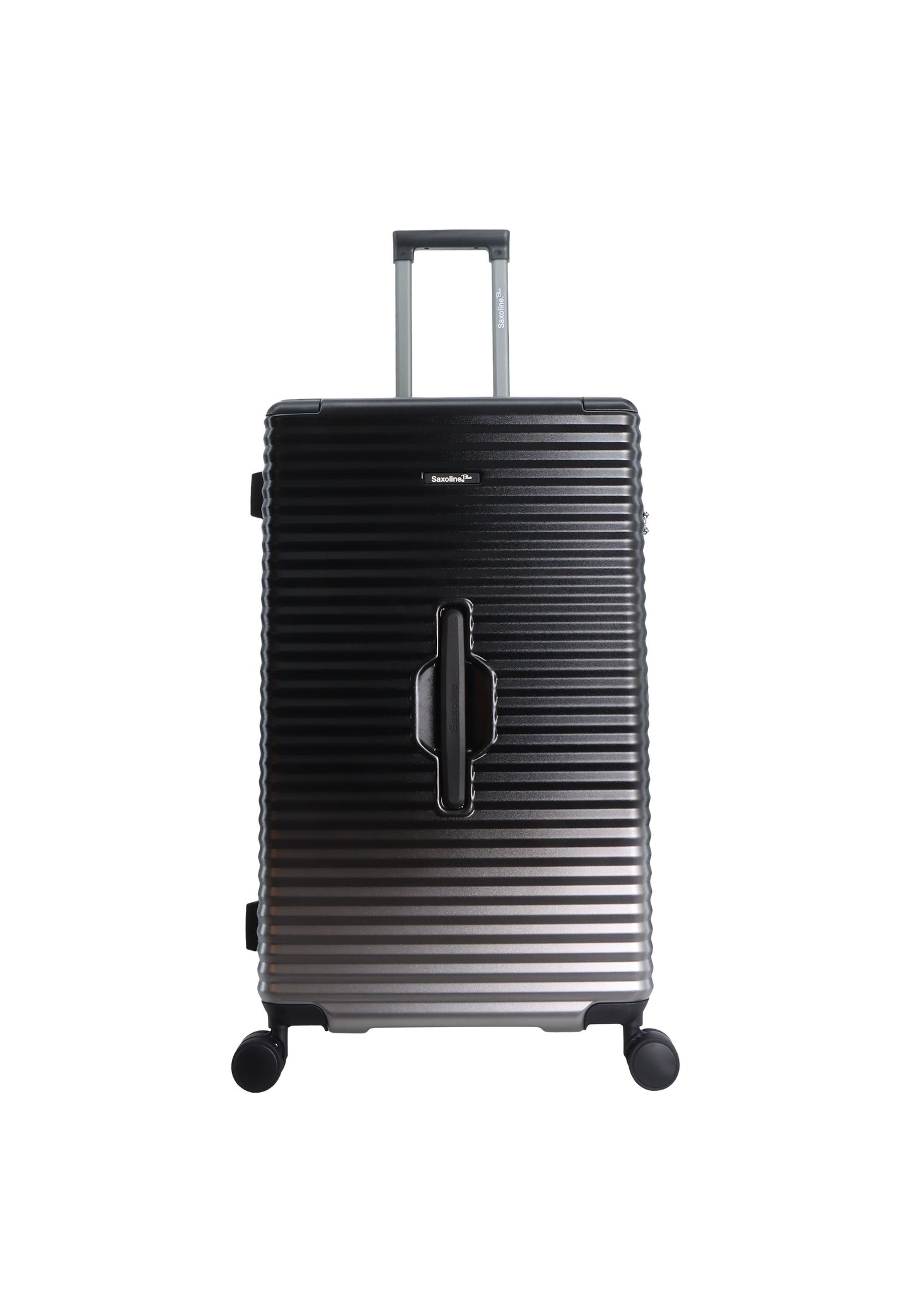 Bleu Saxoline - Élite | Valise rigide Trunk / Trolley / Valise de voyage - (Grande) Noir