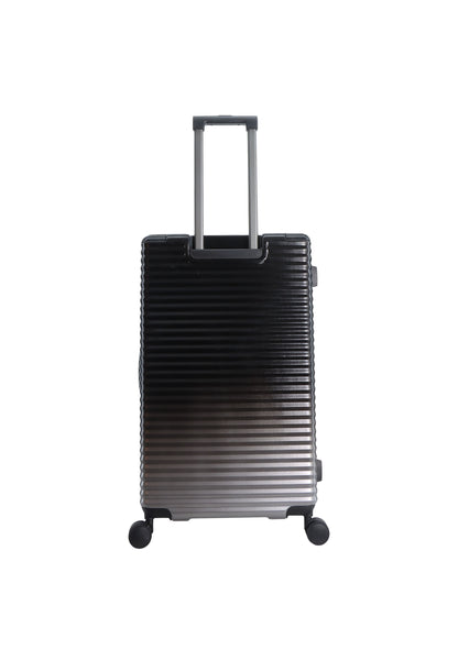 Bleu Saxoline - Élite | Valise rigide Trunk / Trolley / Valise de voyage - (Grande) Noir