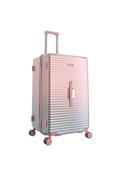 Bleu Saxoline - Élite | Valise rigide / Trolley / Valise de voyage Trunk - (Grande) Rose