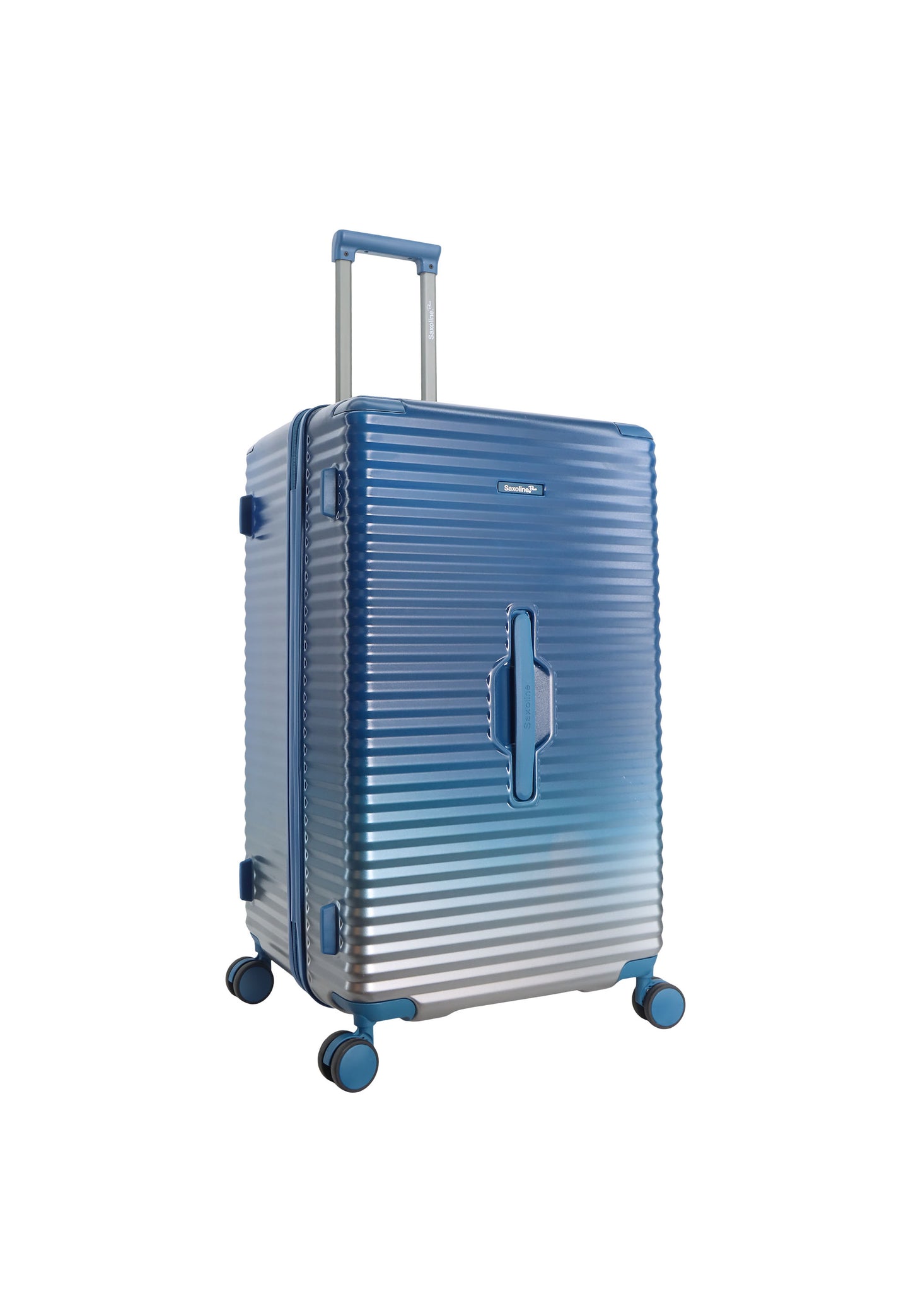 Bleu Saxoline - Élite | Valise rigide Trunk / Trolley / Valise de voyage - (Grande) Bleu