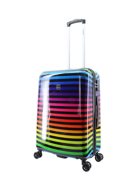 Saxoline Hard Case / Trolley / Travel Case - 64 cm (Moyen) - Impression de bande de couleur