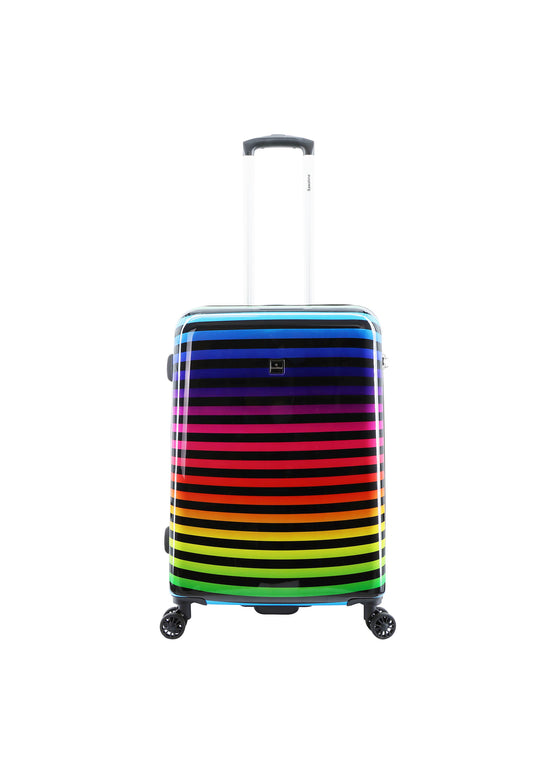 Saxoline Hard Case / Trolley / Travel Case - 64 cm (Moyen) - Impression de bande de couleur