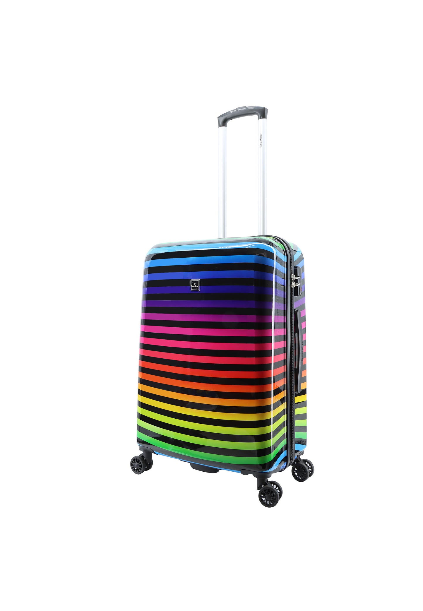 Saxoline Hard Case / Trolley / Travel Case - 64 cm (Moyen) - Impression de bande de couleur