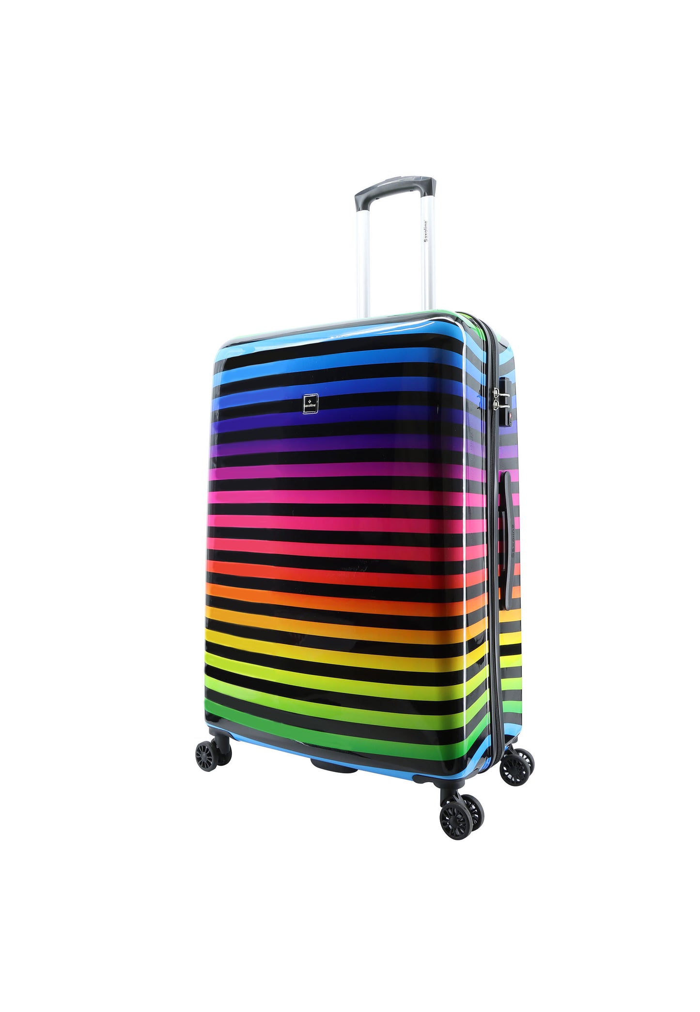 Saxoline Hard Case / Trolley / Travel Case - 74 cm (Large) - Impression de bande de couleur