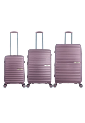 Saxoline Blue - Resort | Harde Koffer Set / Trolley Set / Reiskoffer Set - S/M/L - Paars