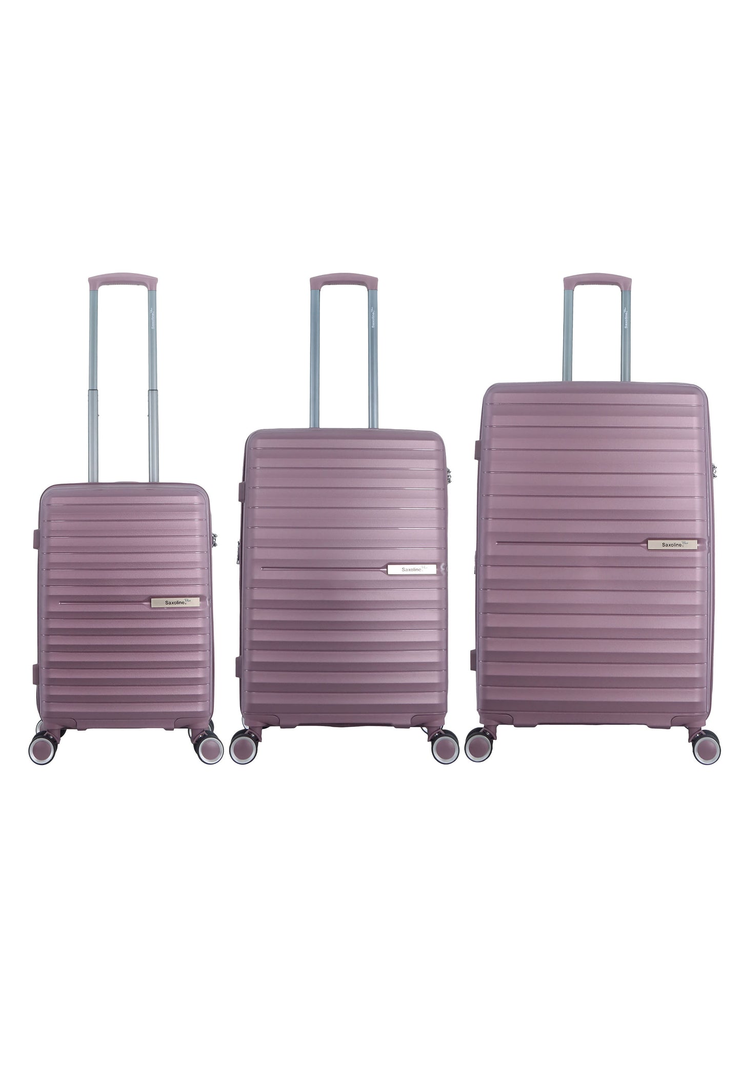 Saxaoline Blue Resort Ensemble de valises rigides / Ensemble trolley / Ensemble de valises de voyage - (S/M/L) Violet