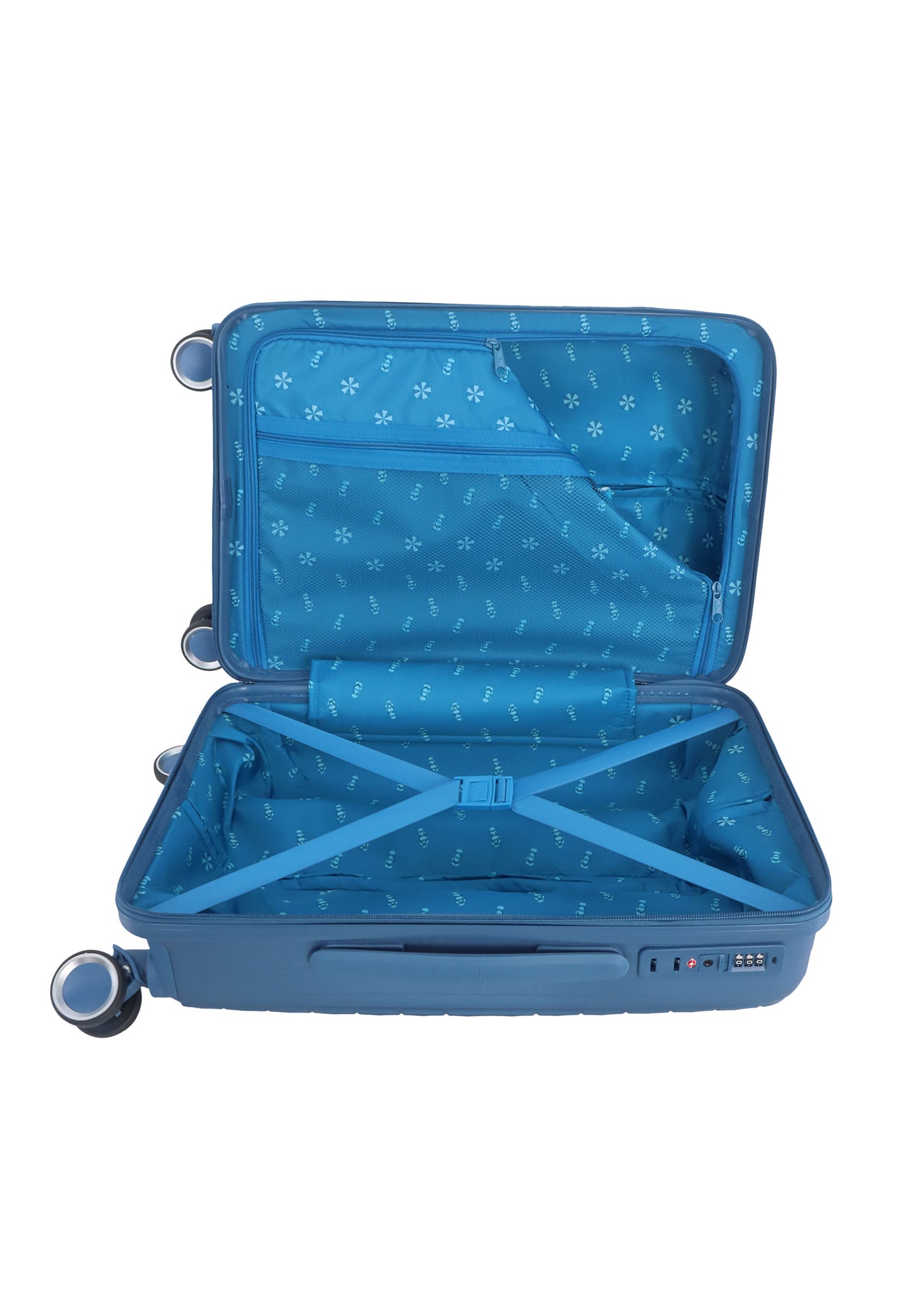 Saxaoline Blue Resort Handbagage harde koffer / Trolley / Reiskoffer - (Small) Blauw