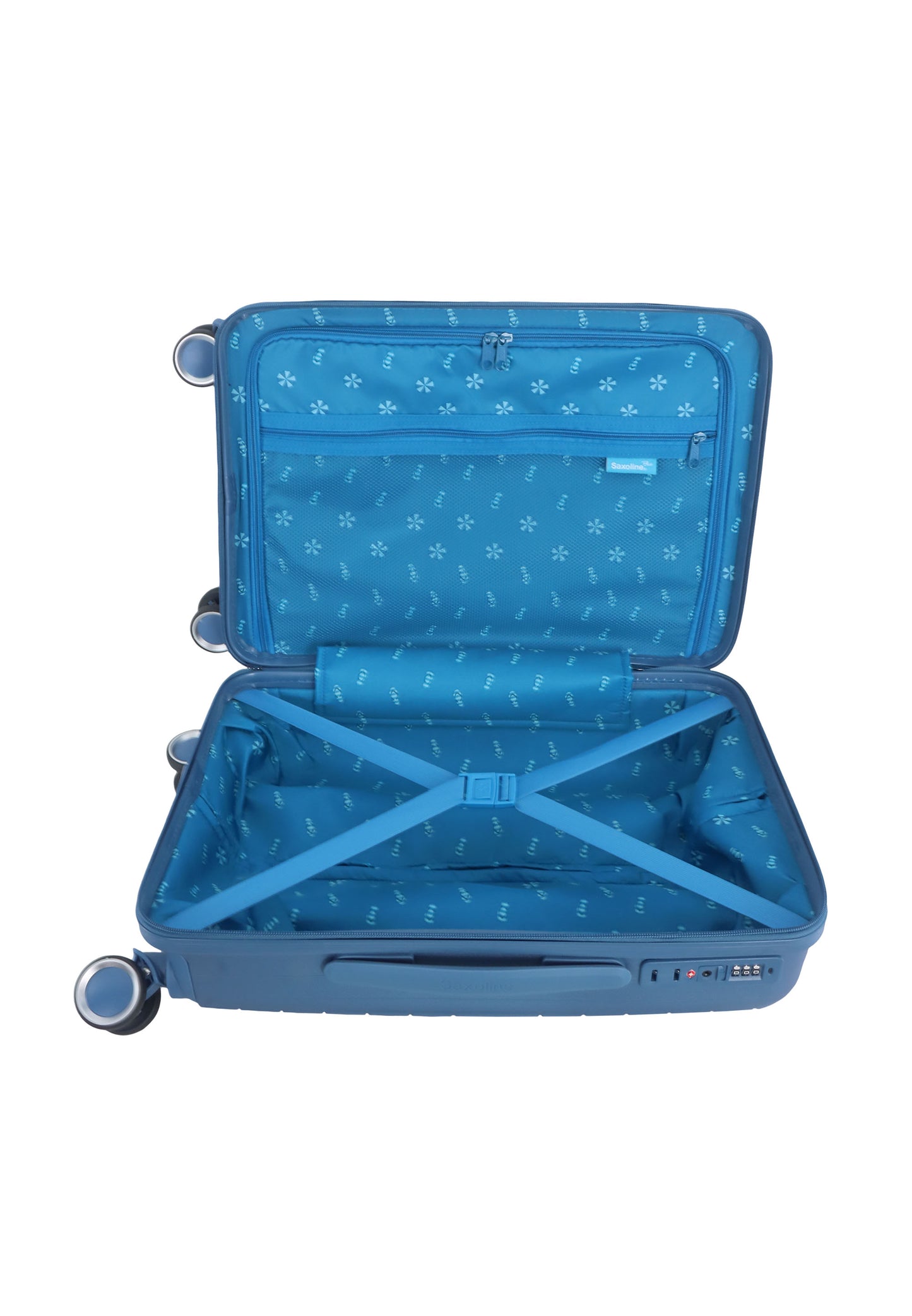 Saxaoline Blue Resort Handbagage harde koffer / Trolley / Reiskoffer - (Small) Blauw