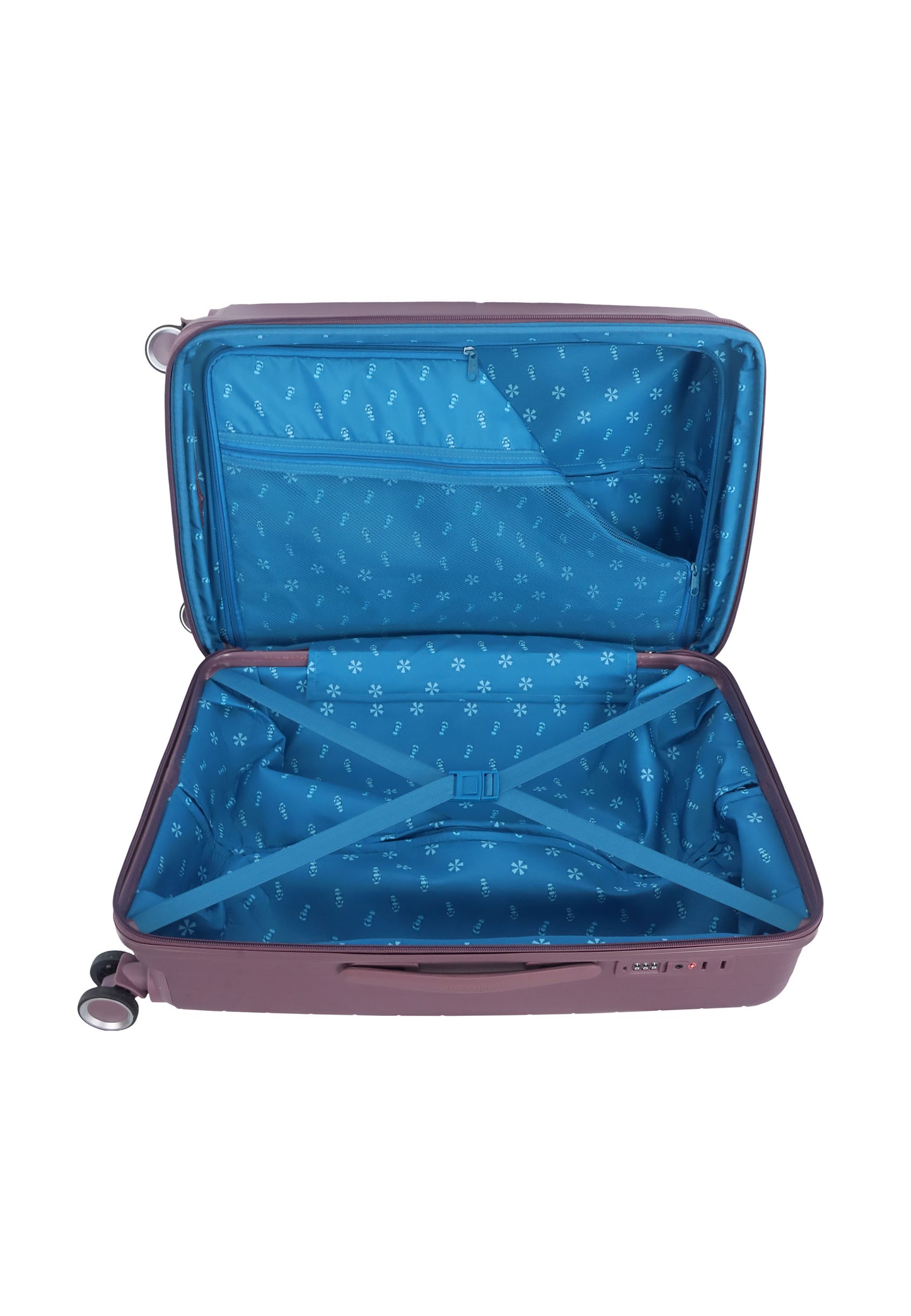 Valise rigide / Trolley / Valise de voyage Saxaoline Blue Resort - (Moyen) Violet