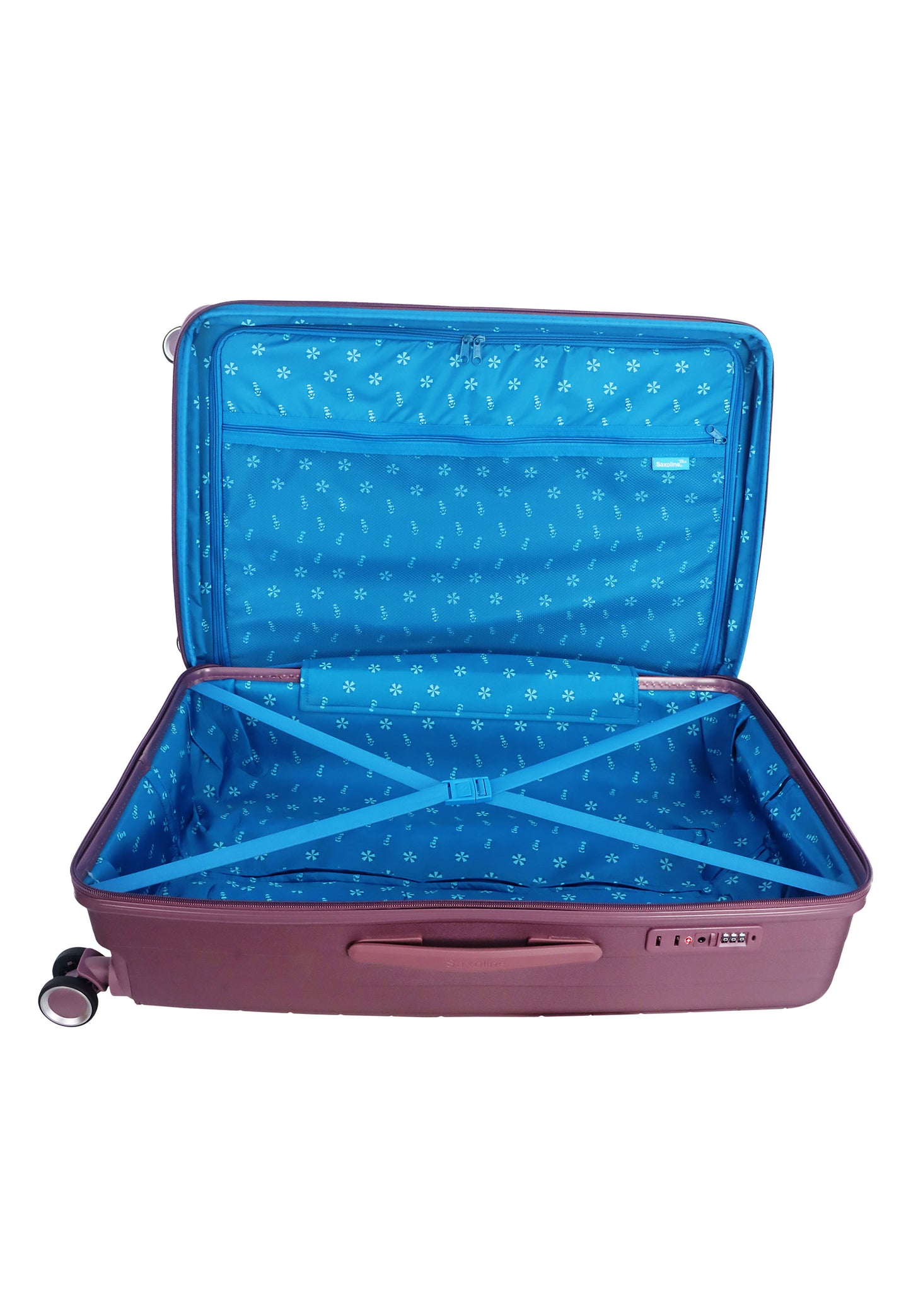 Saxaoline Blue Resort harde koffer / Trolley / Reiskoffer - (Large) Paars