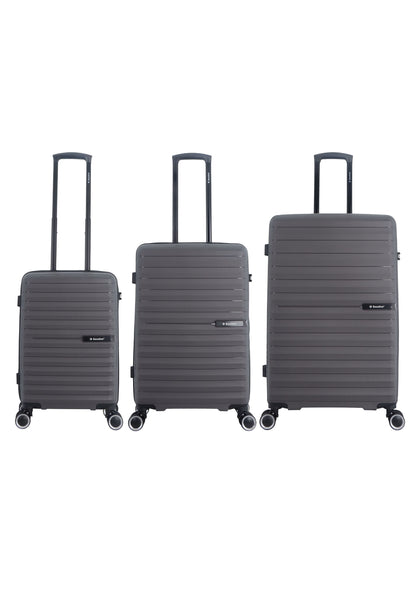 Saxoline - Fiesta | Harde koffer Set / Trolley Set / Reiskoffer Set - (S/M/L) - Grijs