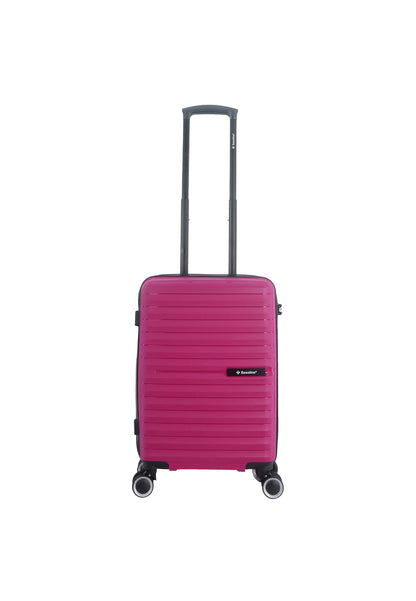 Saxoline Fiesta Ensemble de valises rigides / Ensemble de chariots / Ensemble de valises de voyage - (S/M/L) Fuchsia