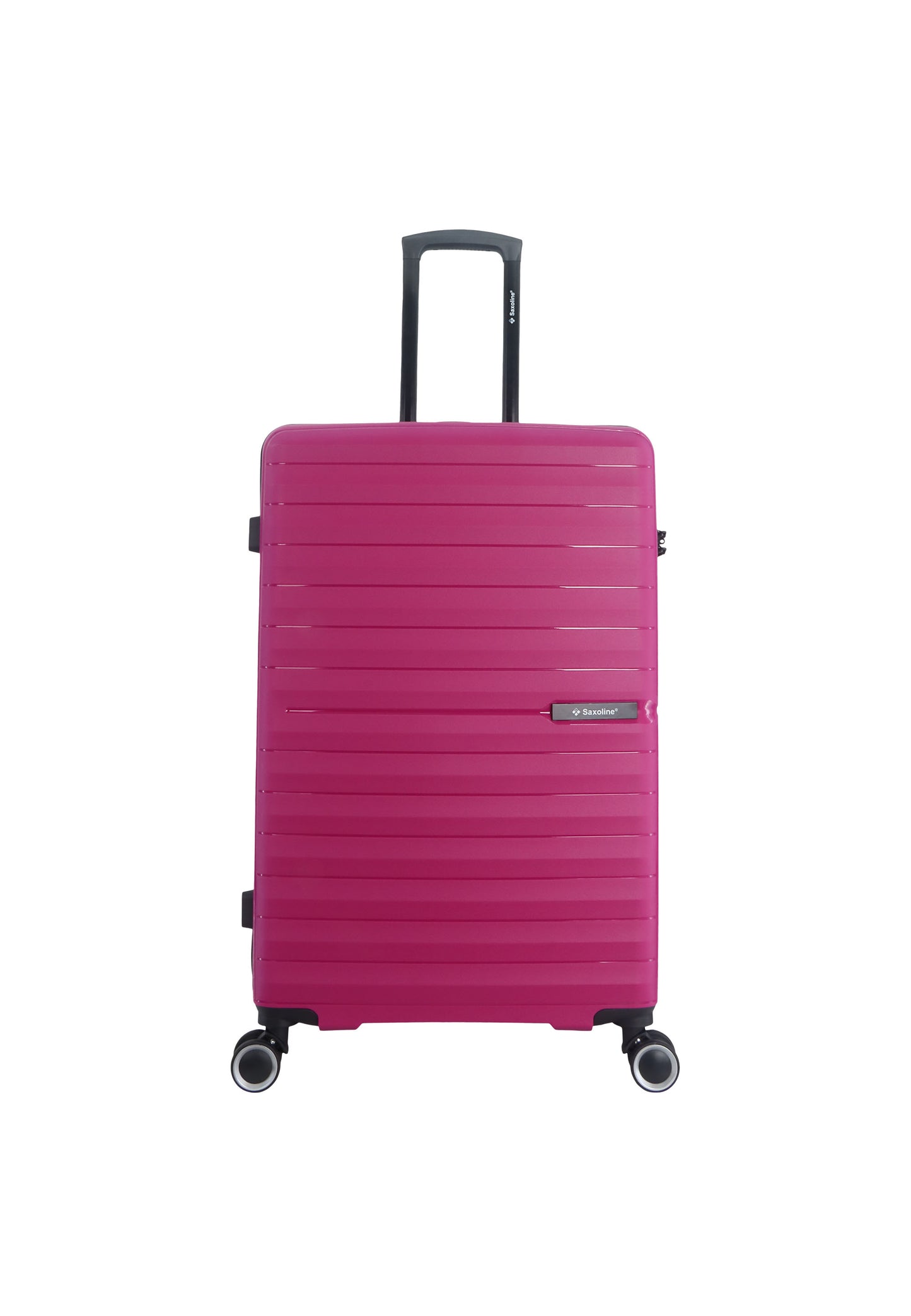 Saxoline Fiesta Ensemble de valises rigides / Ensemble de chariots / Ensemble de valises de voyage - (S/M/L) Fuchsia