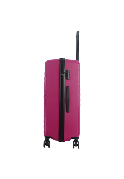 Saxoline Fiesta Ensemble de valises rigides / Ensemble de chariots / Ensemble de valises de voyage - (S/M/L) Fuchsia