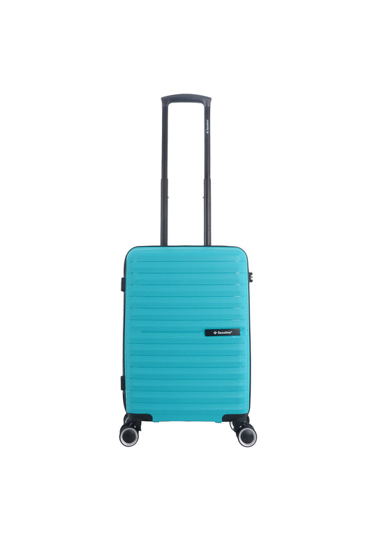 Saxoline Fiesta Bagage à main Valise rigide / Chariot / Valise de voyage - (Petit) Turquoise