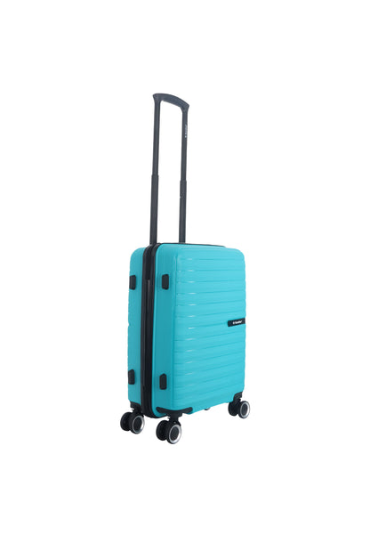 Saxoline - Fiesta | Handbagage Harde Koffer / Trolley / Reiskoffer - (Small) - Turkoois