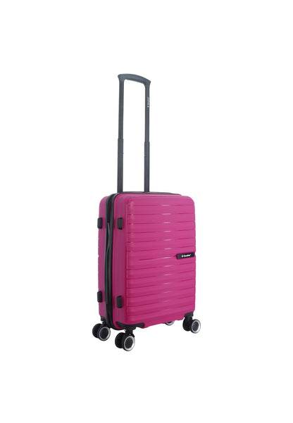 Saxoline - Fiesta | Handbagage Harde Koffer / Trolley / Reiskoffer - (Small) - Fuchsia