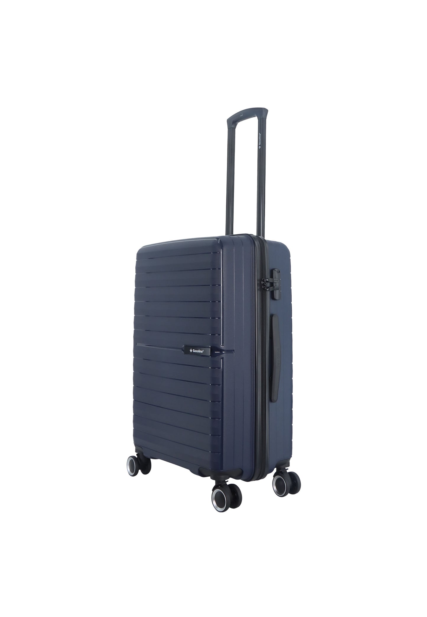 Saxoline - Fiesta | Harde Koffer / Trolley / Reiskoffer - (Medium) - Marine Blauw