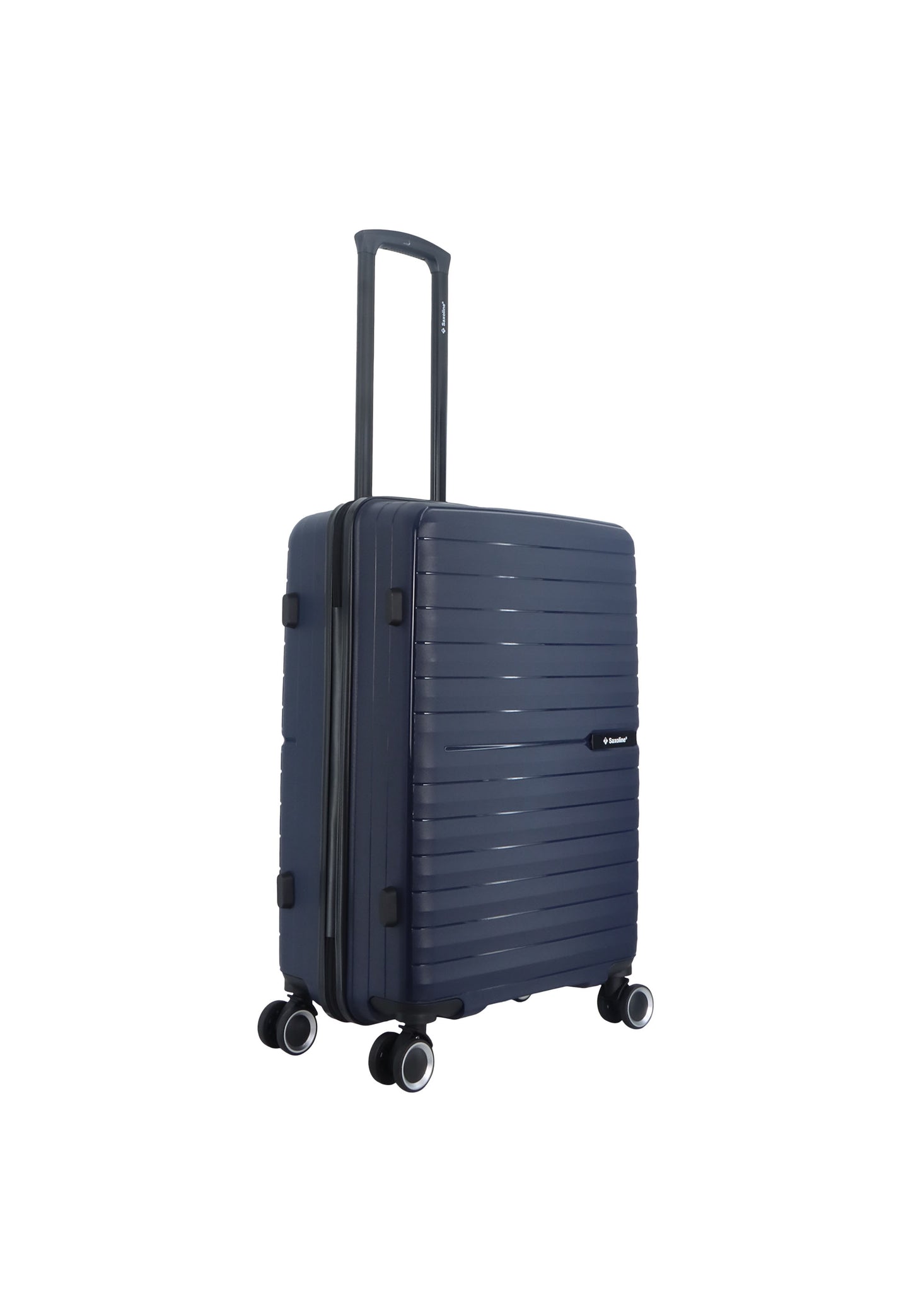 Saxoline - Fiesta | Harde Koffer / Trolley / Reiskoffer - (Medium) - Marine Blauw