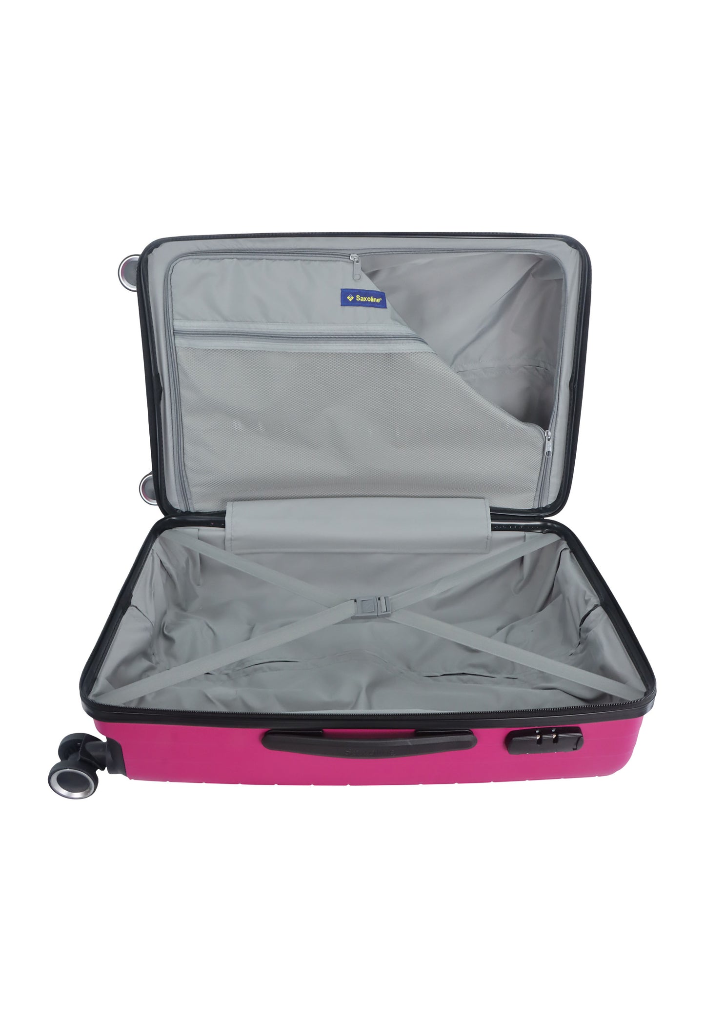 Saxoline - Fiesta | Harde Koffer / Trolley / Reiskoffer - (Medium) - Fuchsia