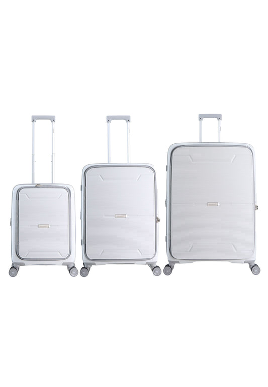 Saxoline Blue Boho  Harde koffer set / Trolley set / Reiskoffer set - (S/M/L)- Wit