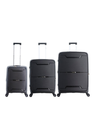 Saxoline Blue Boho  Harde koffer set / Trolley set / Reiskoffer set - (S/M/L)- Zwart