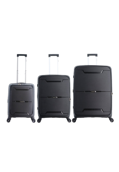 Saxoline Blue Boho  Harde koffer set / Trolley set / Reiskoffer set - (S/M/L)- Zwart