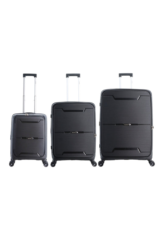 Saxoline Blue Boho  Harde koffer set / Trolley set / Reiskoffer set - (S/M/L)- Zwart